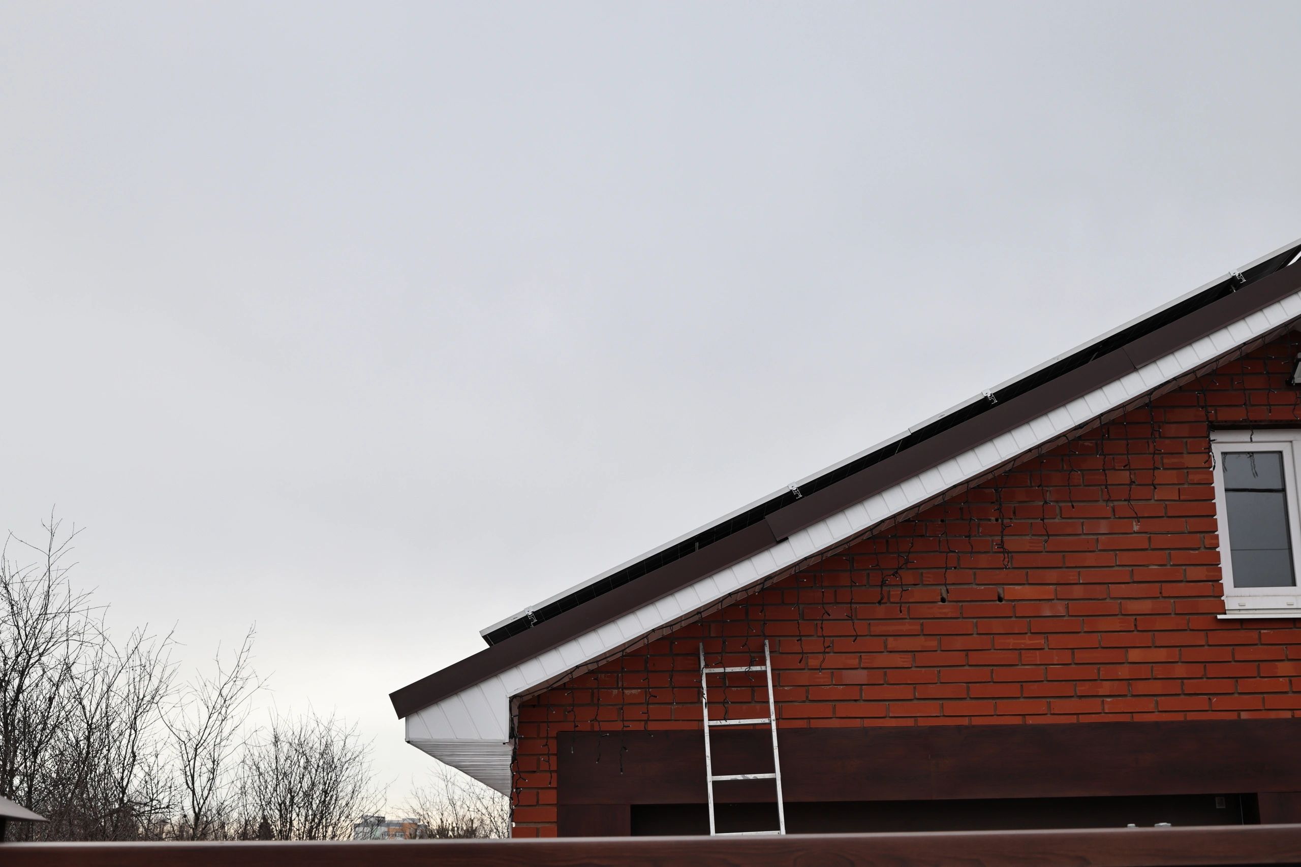 Exterior roof access area relevant to bat exclusion work